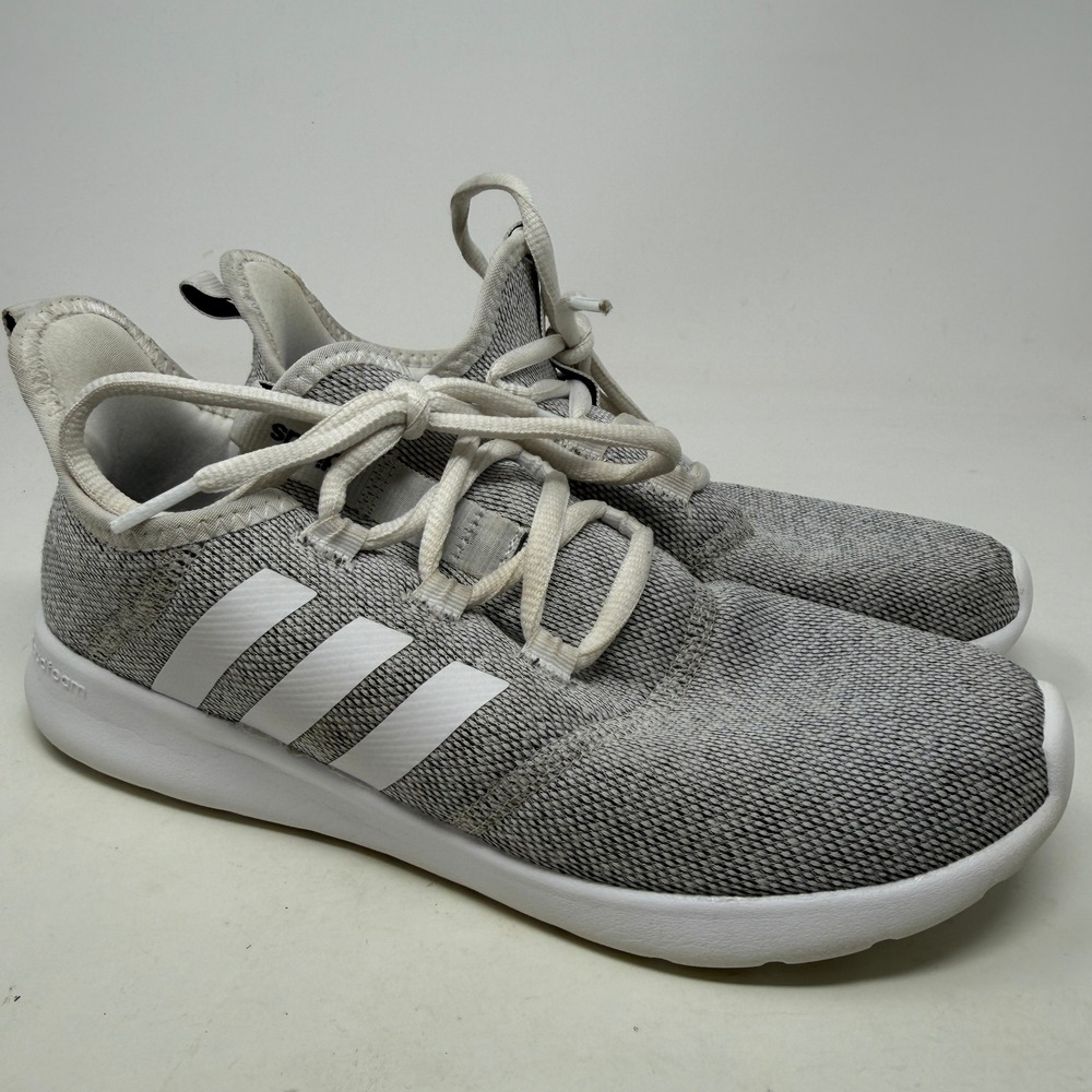 Adidas Sneakers Women 7.5 Cloudfoam Pure 2.0 Gray H04756 Lightweight EUC